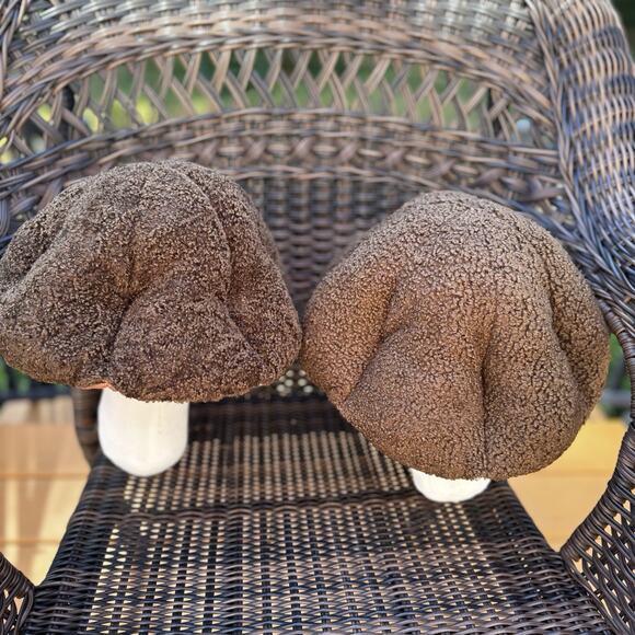 New Target Bullseye's Playground Mushroom Pillow Set of 2 Novelty Fall Decor - Picture 2 of 12